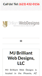 Mobile Screenshot of mjbrilliantwebdesigns.com